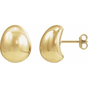 Puffed Ball Stud Earrings