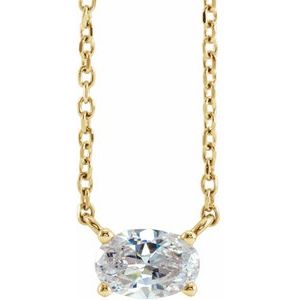 1/4 CTW Lab-Grown Diamond Solitaire Necklace