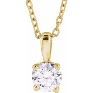 1/2 CT Lab-Grown Diamond Necklace