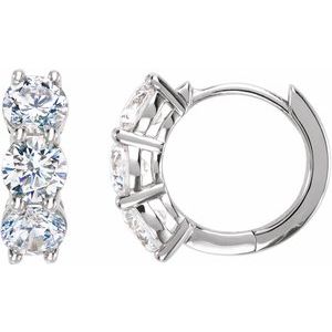 Diamond Hoop Earrings