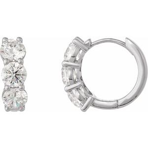 Large Diamond Hoop Earrings