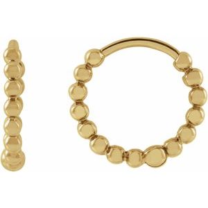 Beaded Hoop Earrings