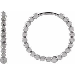 Beaded Hoop Earrings