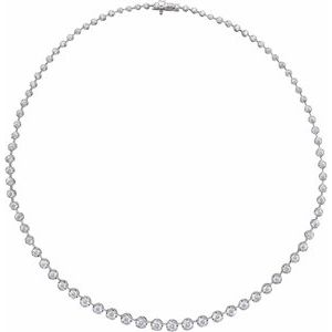 6 3/4 CTW Lab-Grown Diamond Line Necklace