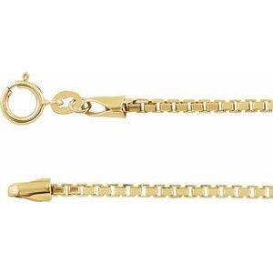 14K Yellow Gold 1.75mm Diamond-Cut Box Chain